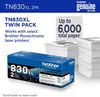 A Picture of product BRT-TN830XL2 Brother TN830XL High Yield Black Toner High-Yield 3,000 Page-Yield, 2/Pack