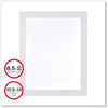 A Picture of product DEF-68776W deflecto® Self Adhesive Sign Holders 8.5 x 11 Insert, Clear with White Border, 2/Pack