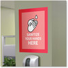 A Picture of product DEF-68886R deflecto® Self Adhesive Sign Holders 11 x 17 Insert, Clear with Red Border, 2/Pack