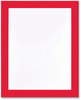 A Picture of product DEF-68886R deflecto® Self Adhesive Sign Holders 11 x 17 Insert, Clear with Red Border, 2/Pack