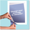 A Picture of product DEF-68886W deflecto® Self Adhesive Sign Holders 11 x 17, Clear with White Border, 2/Pack