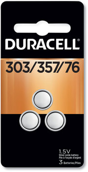 Duracell® Button Cell Battery 303/357, 1.5 V, 3/Pack