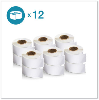 DYMO® LW Address Labels 1.13" x 3.5", White, 350 Labels/Roll, 12 Rolls/Pack