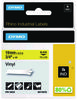 A Picture of product DYM-18433 DYMO® Rhino Industrial Label Cartridges Permanent Vinyl Tape, 0.75" x 18 ft, Yellow/Black Print