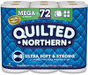 A Picture of product GPC-94475501 Quilted Northern® Ultra Soft & Strong® Septic Safe Bathroom Tissue and Mega Rolls. 2-Ply. White. 328 sheets/roll, 18 rolls/carton.