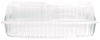 A Picture of product HFA-6093S250 HFA® Handi-Lock® Three-Compartment Food Container 8 x 3 8.87, Clear, Plastic, 250/Carton