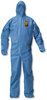 A Picture of product KCC-58513 KleenGuard™ A20 Breathable Particle Protection Coveralls Elastic Back Wrist/Ankle Hooded Large, Blue, 24/Carton