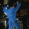 A Picture of product KCC-58515 KleenGuard™ A20 Breathable Particle Protection Coveralls Zip Front, Hood, Elastic Back, Wrists, Ankles, 2X-Large, Blue, 24/Carton