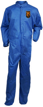 KleenGuard™ A20 Breathable Particle Protection Coveralls Zip Front, Elastic Back, Wrists, Ankles, 3X-Large, Blue, 20/Carton