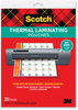 A Picture of product MMM-TP385420DE Scotch™ Laminating Pouches 3 mil, 8.9 x 11.4, Clear, 20/Pack