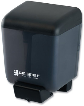 San Jamar® Classic Bulk Soap Dispenser 30 oz, 3.97 x 4.92 6.64, Black