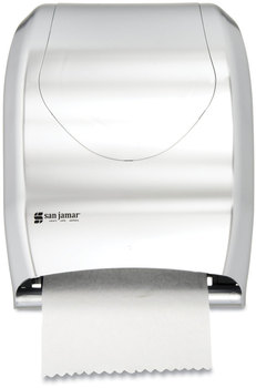 San Jamar® Tear-N-Dry Touchless Roll Towel Dispenser 16.75 x 10 12.5, Silver