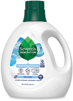 Seventh Generation® Natural Liquid Laundry Detergent Fragrance Free, 135 oz Bottle, 4/Carton