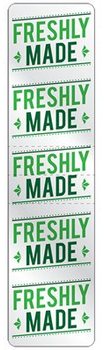 Labels "Freshly Made." 1.5 X 6 in. 500 count.