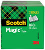 A Picture of product MMM-8102P1272 Scotch® Magic™ Tape Refill 3" Core, 0.5" x 72 yds, Clear, 2/Pack