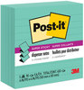 A Picture of product MMM-R440WASS Post-it® Pop-up Notes Super Sticky Refill Note Ruled, 4" x Aqua Wave, 90 Sheets/Pad, 5 Pads/Pack