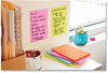 A Picture of product MMM-66024SSMIACP Post-it® Notes Super Sticky Pads in Supernova Neon Colors Neons Collection Note Ruled, Cabinet Pack, 4" x 6", 90 Sheets/Pad, 24 Pads/Pack