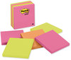 A Picture of product MMM-6755LAN Post-it® Notes Original Pads in Poptimistic Colors Collection 4" x 100 Sheets/Pad, 5 Pads/Pack