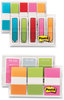 A Picture of product MMM-683XLM Post-it® Standard and Arrow Flag Combo Pack 0.47" 0.94", Assorted Colors, 320/Pack