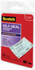 A Picture of product MMM-LS85110G Scotch™ Self-Sealing Laminating Pouches 9 mil, 3.8" x 2.4", Gloss Clear, 10/Pack