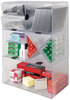 A Picture of product DEF-350501 deflecto® Stackable Cube Organizer Double Plastic, 12 x 6 Clear