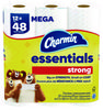 A Picture of product PGC-03156 Charmin® Essentials Strong™ Bathroom Tissue Septic Safe, 1-Ply, White, 429/Roll, 12 Rolls/Pack