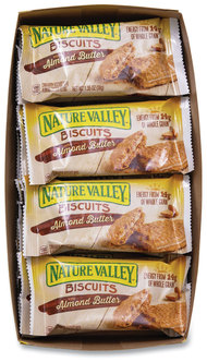 Nature Valley® Biscuits Almond Butter, 1.35 oz Pouch, 16/Box