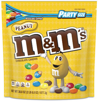 M & M's® Chocolate Candies Milk and Peanuts, 38 oz Bag