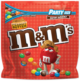 M & M's® Chocolate Candies Peanut Butter, 38 oz Resealable Bag