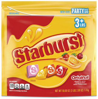 Starburst® Original Fruit Chews Cherry; Lemon; Orange; Strawberry, 50 oz Bag