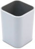 A Picture of product AVT-37524 Advantus Fusion Pencil Cup Plastic, 3 x 4, White/Gray