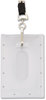 A Picture of product AVT-97100 Advantus Clear ID Card Holder Horizontal, 2.31" x 3.69" 2.13" 3.38" Insert, 25/Pack