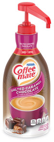 Coffee mate® Liquid Creamer Pump Bottle Salted Caramel Chocolate, 1.5 Liter 2/Carton