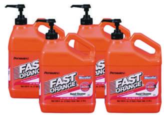 FAST ORANGE® Pumice Hand Cleaner, Citrus Scent, 1 gal Dispenser, 4/Carton