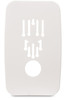 A Picture of product GOJ-2181WHT Universal Wall Plate - White