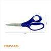 A Picture of product FSK-1068911 Fiskars® Student Scissors Pointed Tip, 7" Long, Offset Assorted Color Handle