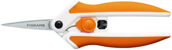 Fiskars® Micro-Tip® Easy Action™ Scissors 6.1" Long, 1.75” Cut Length, Orange/White Handle