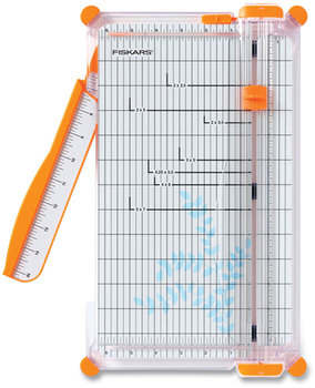 Fiskars® SureCut™ Deluxe Paper Trimmer 10 Sheets, 12" Cut Length, Plastic Base, 9 x 15