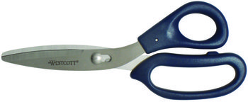 Westcott® Power Pivot Shears 8" Long, 3.5" Cut Length, Straight Blue Handle