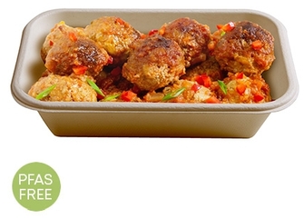 8.5" X 5.5" 24 OZ. RECTANGULAR BOWL - PFAS FREE.  300 per case.