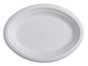 A Picture of product FIS-42OP107 10.25" X 7.75" OVAL PLATE, WHITE, 125/BAG 4/CS-500 PCS