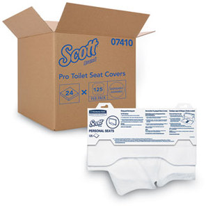 KIMBERLY-CLARK PROFESSIONAL* SCOTT® Personal Seats Toilet Seat Covers, 3000/Carton