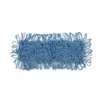 Boardwalk® Cotton/Synthetic Looped-End Dust Mop Head. 18 X 5 in. Blue.