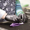 A Picture of product AXC-ABNPF48100 AMMEX® Professional Powder-Free Nitrile Exam Gloves. Size X-Large. 3 mil. Black. 100/box, 10 boxes/carton.