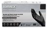A Picture of product AXC-ABNPF48100 AMMEX® Professional Powder-Free Nitrile Exam Gloves. Size X-Large. 3 mil. Black. 100/box, 10 boxes/carton.