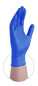 A Picture of product AXC-ACNPF44100 AMMEX® Professional Powder-Free Nitrile Exam Gloves. Size Medium. 3 mil. Blue. 100/box.