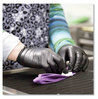 A Picture of product AXC-ABNPF46100 AMMEX® Professional Powder-Free Nitrile Exam Gloves. Size Large. 3 mil. Black. 100/box, 10 boxes/carton.