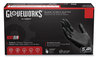 A Picture of product AXC-GPNB46100 GloveWorks® by AMMEX® Industrial Powder-Free Disposable Nitrile Gloves. Size Large. 5 mil. Black. 100 gloves/box, 10 boxes/carton.
