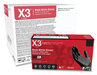A Picture of product AXC-BX348100 X3® by AMMEX® Industrial Nitrile Gloves Powder-Free, 3 mil, X-Large, Black, 100/Box, 10 Boxes/Carton