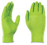 A Picture of product AXC-GWGN48100 GloveWorks® by AMMEX® Heavy-Duty Industrial Powder-Free Disposable Nitrile Gloves. Size X-Large. 8 mil. Green. 100 gloves/box, 10 boxes/carton.